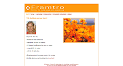 Desktop Screenshot of framtro.se